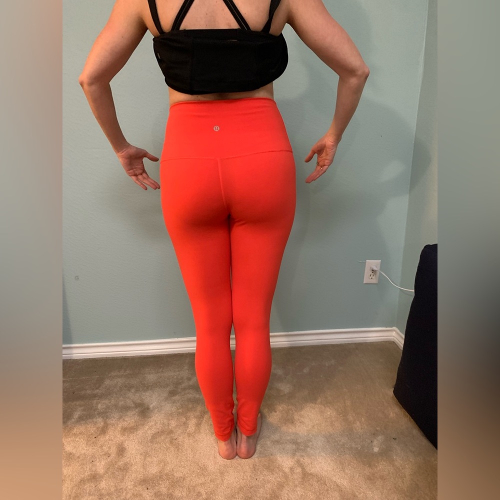 Lululemon Firecracker Red High-Rise Yoga Pants